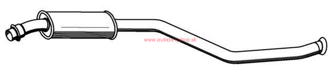 Citroen XSARA 97-00 stred výfuku