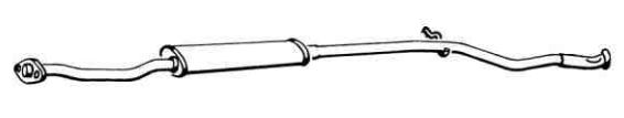Citroen SAXO 2/96-8/99 stred výfuku 1,5D