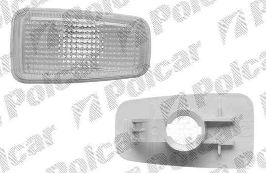 Citroen XANTIA 1/98- bočné smerovky biele matné Sada L+P