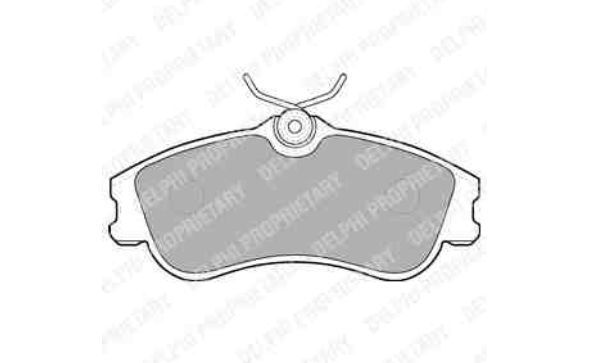 Citroen Xsara 9/00-2/05 predné platničky / DELPHI / typ LUCAS