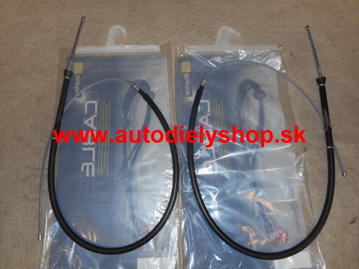 Škoda Fabia 9/99-7/04 lanká ručnej brzdy Sada L+P,HB