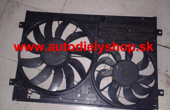 Škoda FABIA 8/04-12/06 ventilátor chladičov 1,2i-1,4i / 345/280m