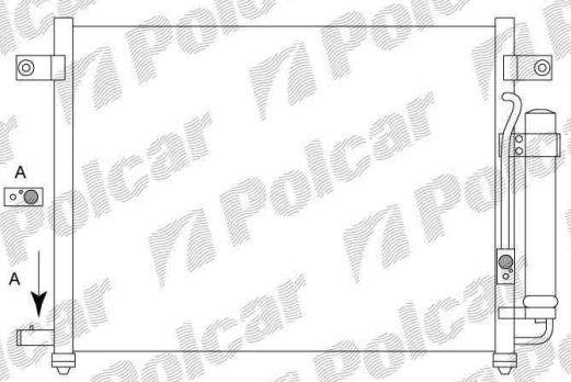 Chevrolet Aveo 03-5/06 chladič klimatizácie 1,2i-1,4i