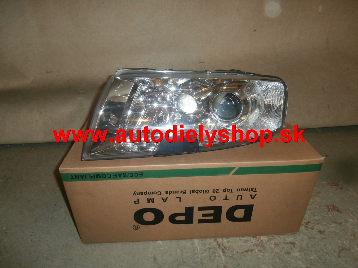 Škoda SUPERB 12/01-2/08 predné  svetlo Xenon D2S+H3+H3 Lavé /DEPO