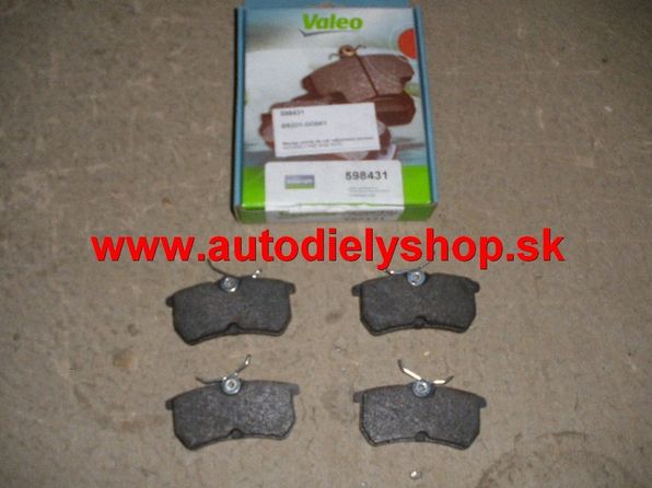 Škoda SUPERB II 3/2008- zadné platničky Sada / Valeo /