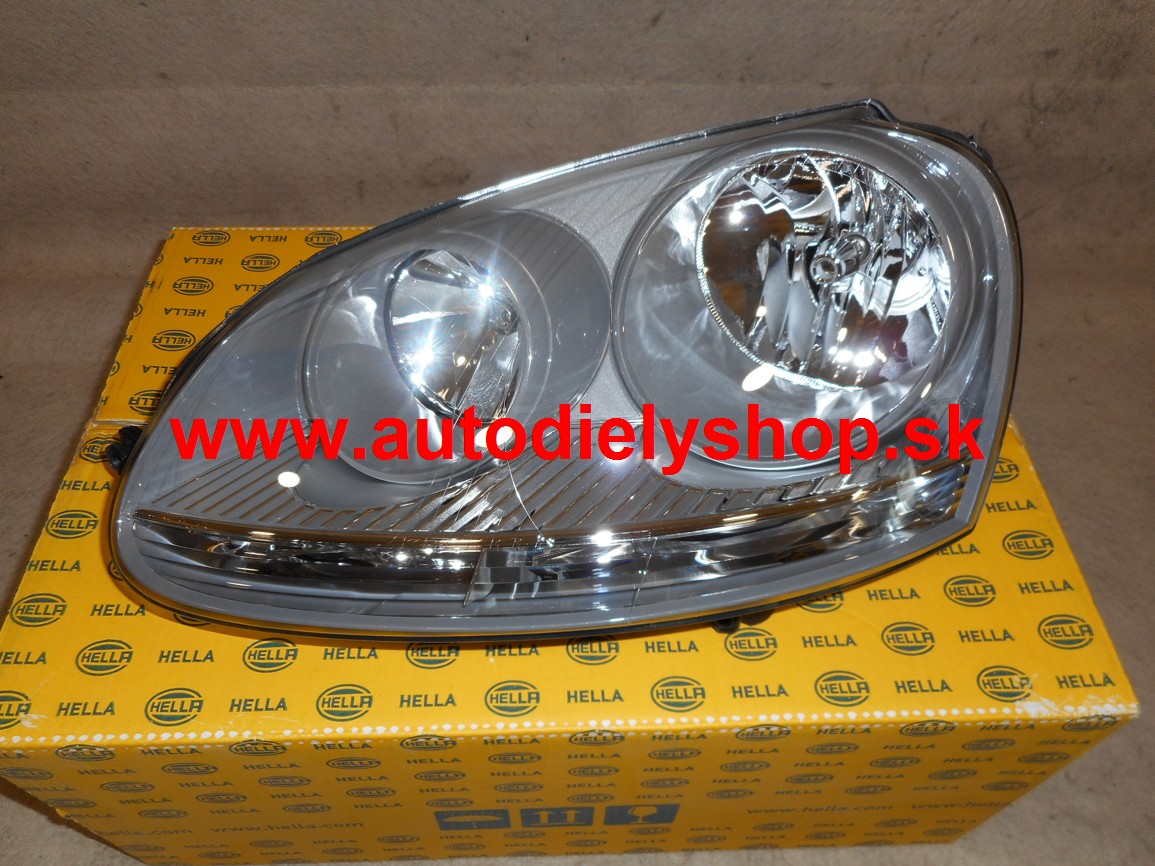 VW Golf V 8/03- svetlo H7+H7 Lavé,šedé / HELLA /