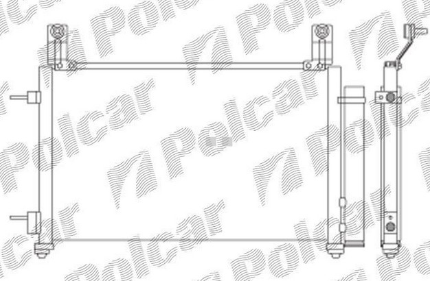 Chevrolet SPARK 05- chladič klimatizácie /pre všetky typy/