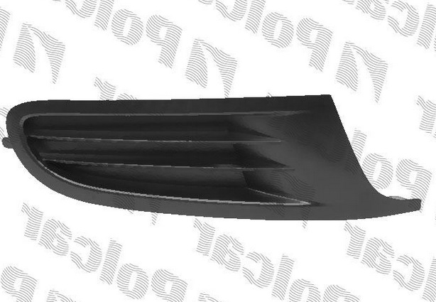 VW GOLF VI 10/08- kryt v nárazníku bez otvoru Pravý