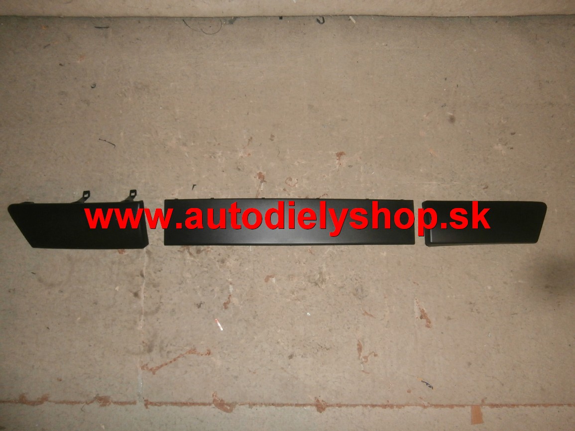 Renault Clio III 6/2009-2012  Sada lišt  predného  naraznika [06/09-]