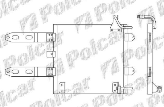 VW Polo 10/99-12/01 chladič klímy 1,0i-1,4i-1,6i