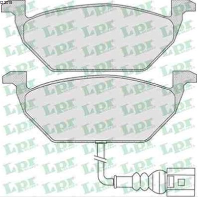 VW POLO 1/02-05/05 predné platničky Sada /SAMKO