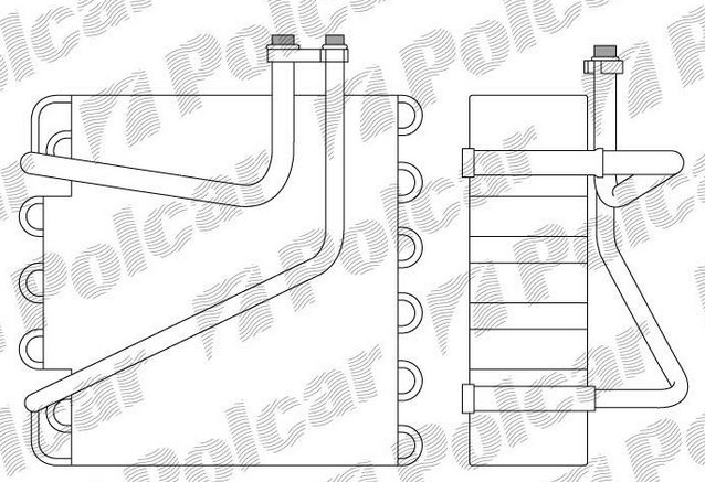 VW SHARAN 6/95-4/00 výparník klimatizácie / pre všetky typy