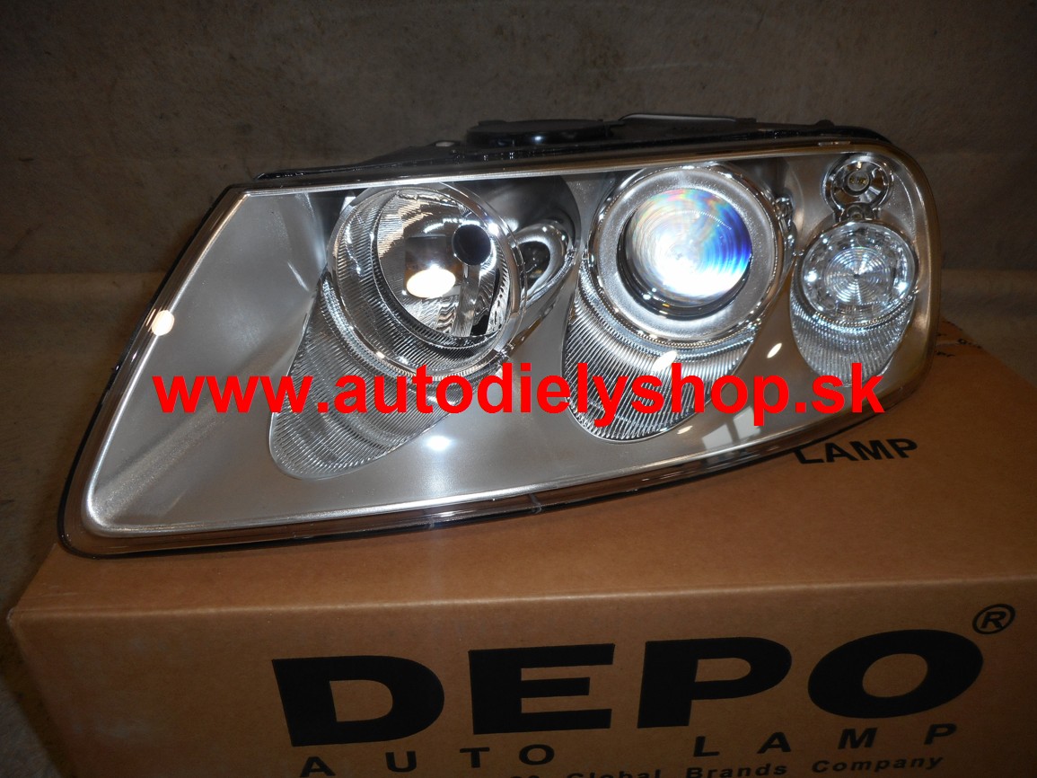 VW TOUAREG 11/02-12/06 predné svetlo H7+H9 ľavé / DEPO /
