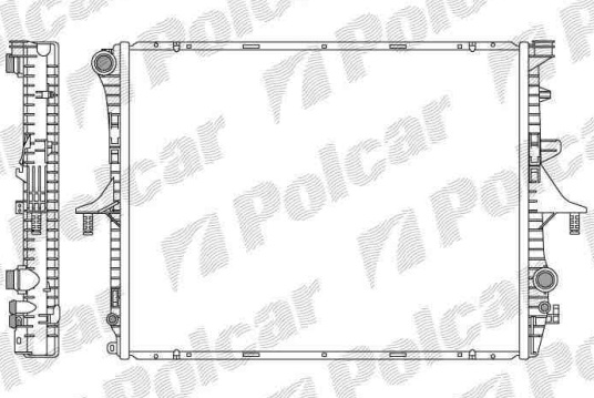 VW TOUAREG 11/02- chladič vody 2,5TDi