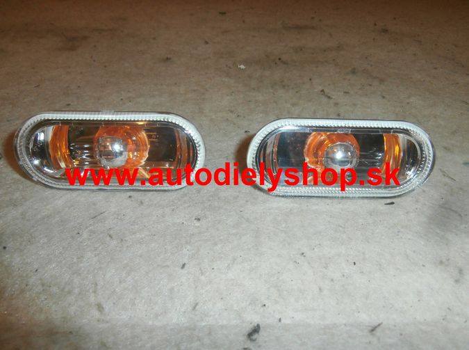 Seat Alhambra 8/00- bočné smerovky číre Sada L+P / žlté vnútro