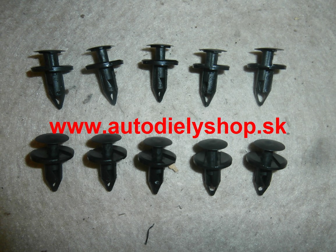 Seat ALTEA 6/04- prichytky krytov pod motor 10 ks