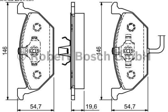 Audi A3 9/96-9/00 predné platničky Sada / BOSCH / so signalizáciou