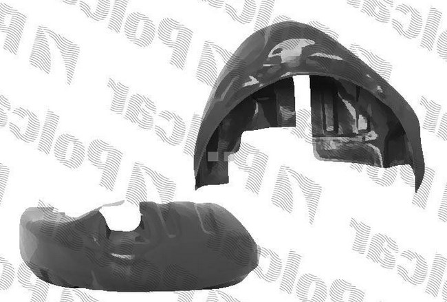 Renault Clio 9/98-6/01 zadný podblatník Pravý