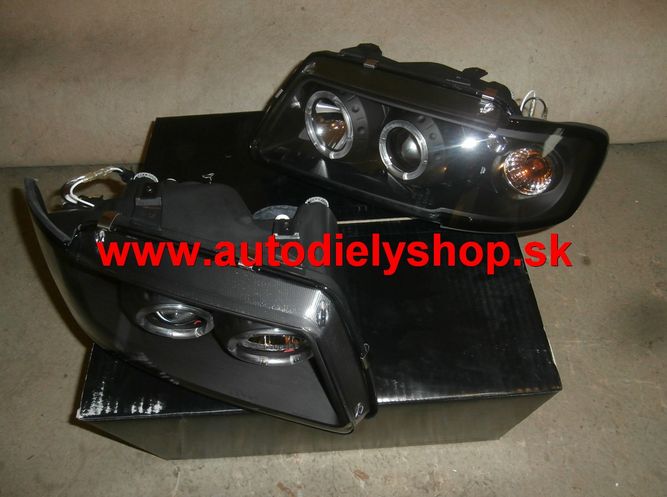 Audi A3 9/00-5/03 predné svetlá H1+H1 Tuning,čierne