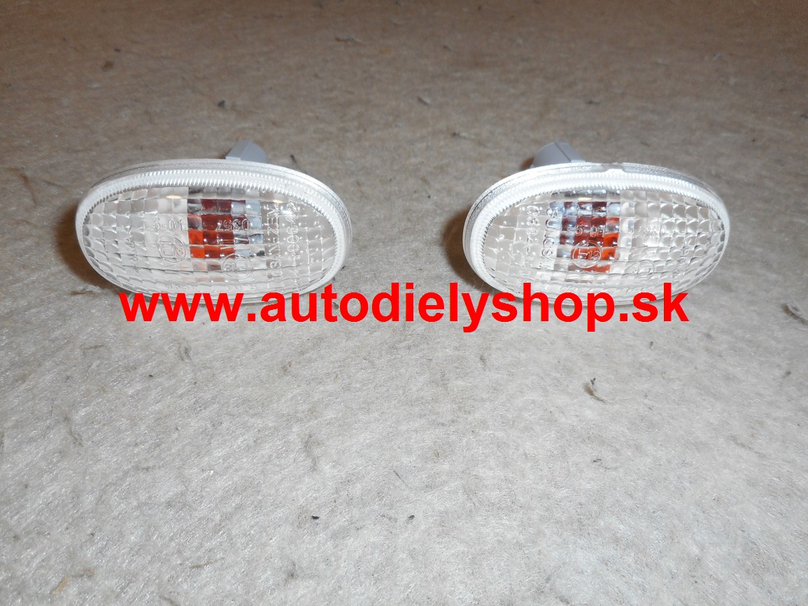 Daewoo Leganza 97-12/02 bočné smerovky biele Sada L+P