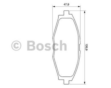 Daewoo MATIZ 7/98-12/00 predné platničky Sada /BOSCH /