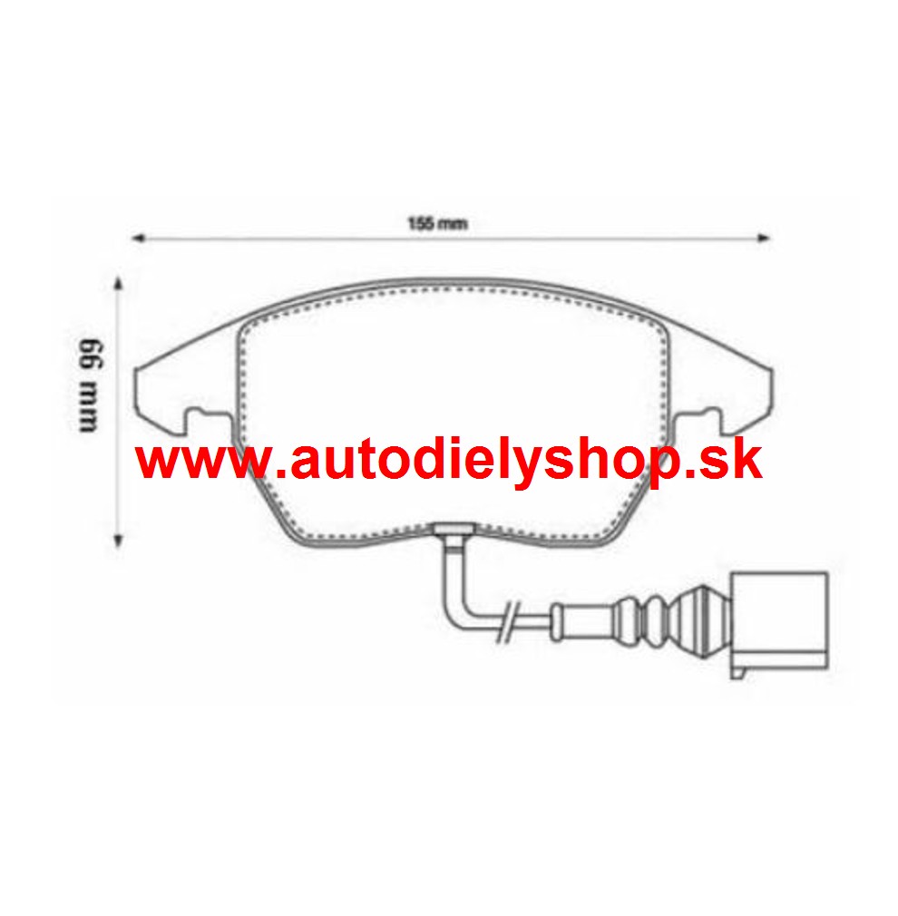 Seat LEON 9/05- predné platničky Sada / SRL /