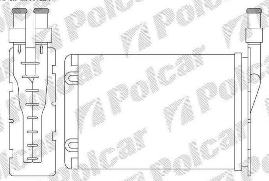 Renault TWINGO 9/92-9/98 radiátor kúrenia / 212mm