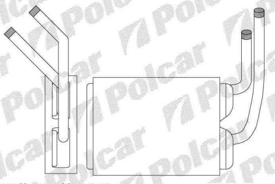 Renault TWINGO 9/92-9/98 radiátor kúrenia / 205mm