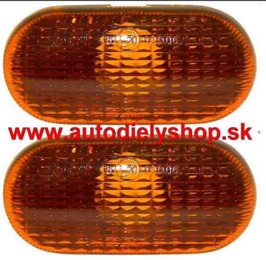 Renault Twingo 9/92-9/98 bočné smerovky oranžové Sada L+P