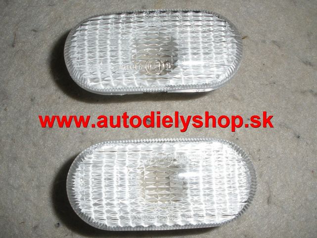 Renault Twingo 9/92-9/98 bočné smerovky biele matné Sada L+P