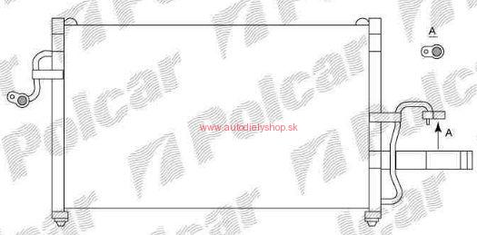  Daewoo Nubira 6/97-7/99 chladič klimi 1,6-2,0 