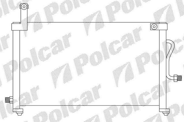 Daewoo MATIZ 1/01-05 chladič klimatizácie 0,8i-1,0i