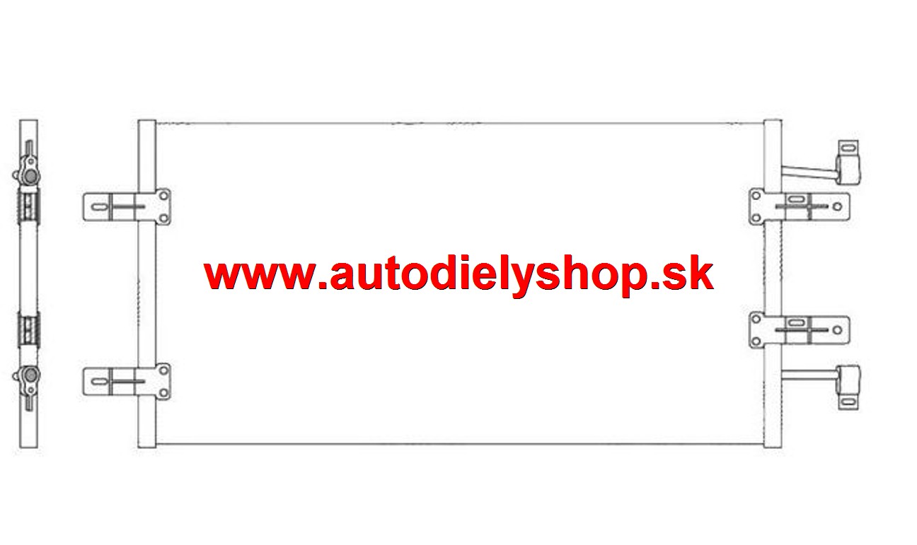 Renault TRAFIC 8/2006- chladič klímy 2,5DCi