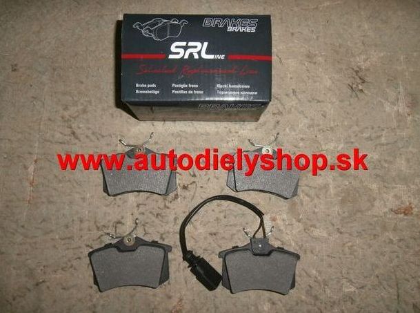 Audi A4 10/94-2/99 zadné platničky Sada / SRL /