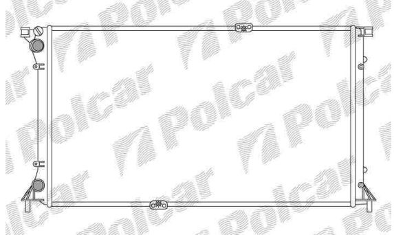 Renault TRAFIC 9/01-06 chladič vody 2,5TDi bez AC