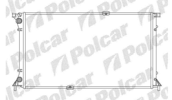 Renault TRAFIC 9/01-06 chladič vody 2,5TDi s AC