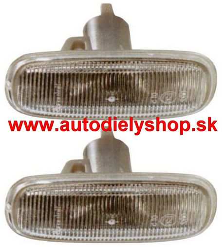 Audi A4 3/99-9/00 bočné smerovky číre Sada L+P