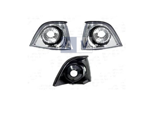 BMW 3 E36 10/90-3/98 predné smerovky Tunning Sada L+P,čierne/SDN