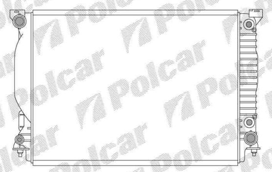 Audi A4 10/00-9/04 chladič vody 3,0i