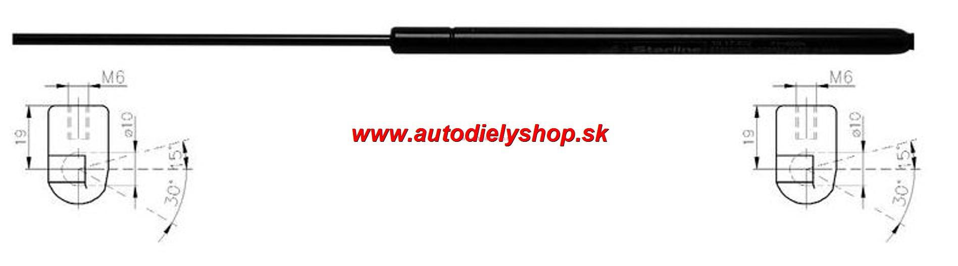  Daewoo Nubira 6/97-7/99 zadné tlmiče kufra 320mm Sada L+P,SDN 	