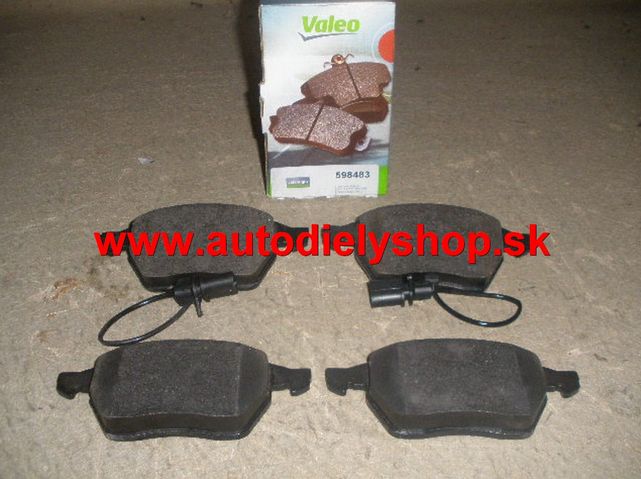 Audi A4 10/00-9/04 predné platničky ATE, / VALEO /