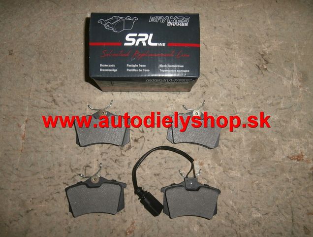 Renault MODUS 9/04-2/08 zadné platničky Sada / SRL /
