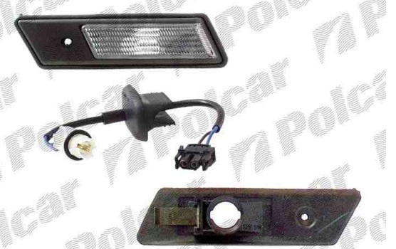 BMW 5 E34 2/88-11/95 bočné smerovky biele matné Sada L+ P