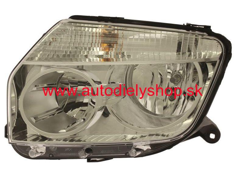 Dacia DUSTER 2010- predné svetlo H1+H7 Lavé / TYC / strieborne