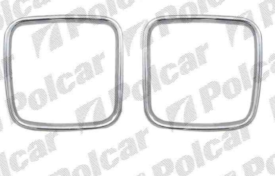 BMW 5 E34 2/88-11/95 rámik masky,chrom. Sada L+P / do r.v.93