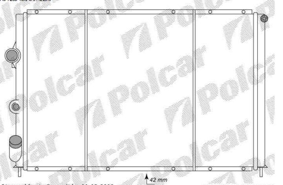 Renault SCENIC 9/99-4/03 chladič vody 1,9DCi-1,9DTi s AC