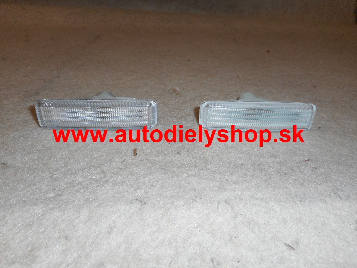 BMW 5 E39 95-8/03 bočné smerovky biele Sada L+P