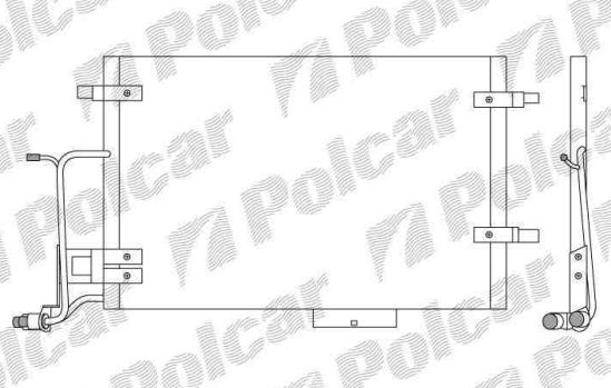Audi A6 3/97-6/01 chladič klimi 1,8i-1,9TDi-2,4i