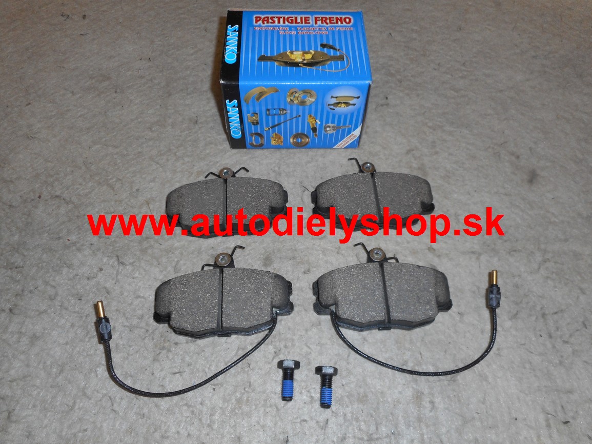Dacia SANDERO 6/08- predné platničky Sada / SAMKO / 100mm