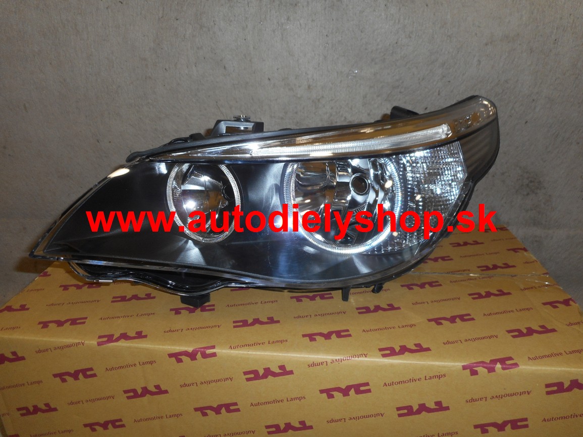 BMW 5 E60 8/03-4/07 predné svetlo H7+H7 ľavé / DJ AUTO /